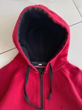 Tony Hawk Red Kids Zip-Up Hoodie with Black Lined Hood